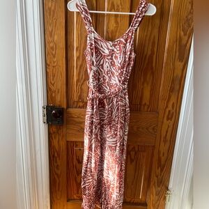Women's Rust Patterned Dress